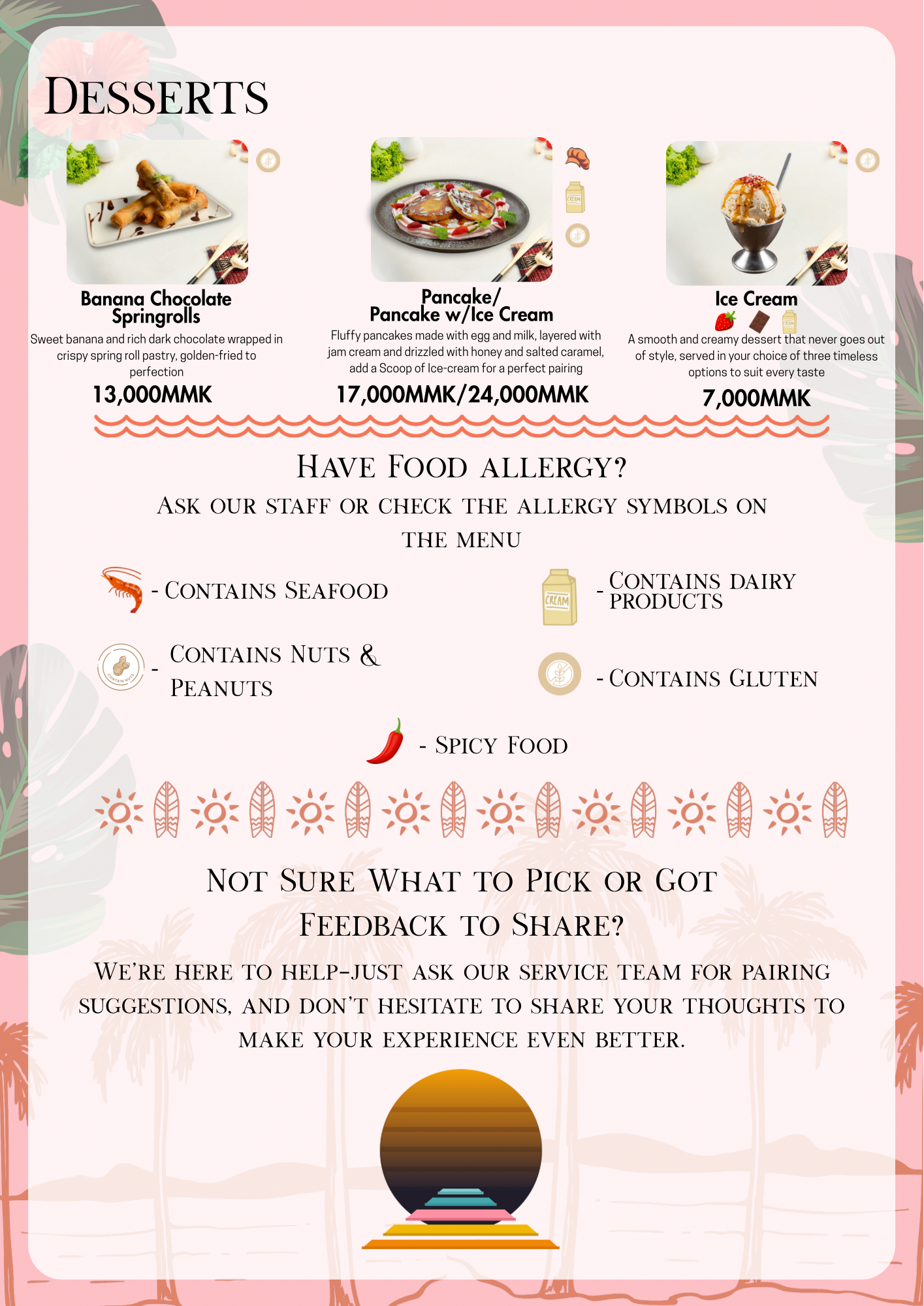The Pier menu image 1